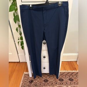 Banana Republic women’s size 12 Ryan workwear pants blue subtle plaid